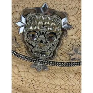 Whittall & Shon Gothic Glam Skull Rhinestone Cowgirl Hat Western Glam thumbnail 5