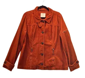 Relativity Corduroy‎ Jacket Orange XL thumbnail 1