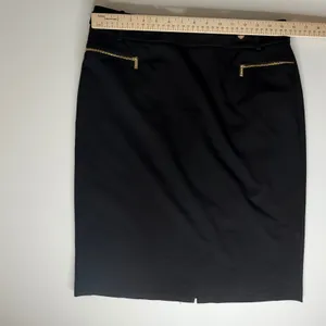 Calvin Klein Black Pencil‎ Skirt Size 8 Office Career Minimalist Capsule Classic thumbnail 10