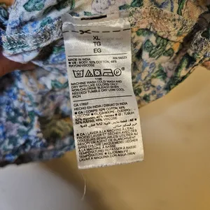 Old Navy Oversized Springtime Floral-Print Square-Neck Top Casual Multicolor thumbnail 8
