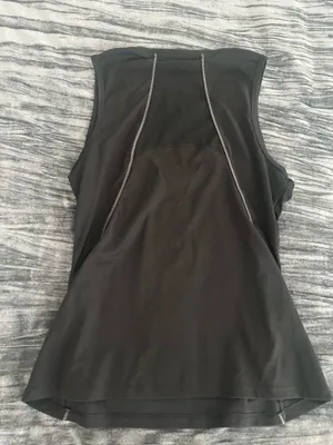Black Athletic Tank with Pink Trim Size L by RBX thumbnail 2