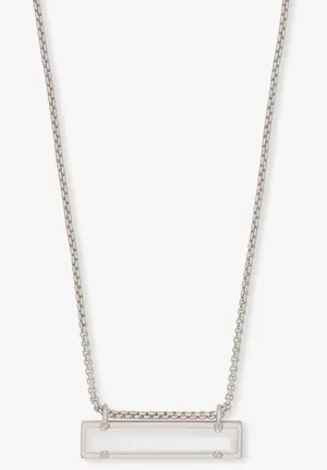 Kendra Scott RHODIUM - IVORY MOTHER OF PEARL long bar thumbnail 1