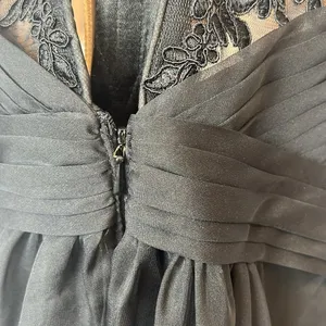 La Femme 20629 Black Lace Mini Dress Size 0 Prom Homecoming Hoco thumbnail 3
