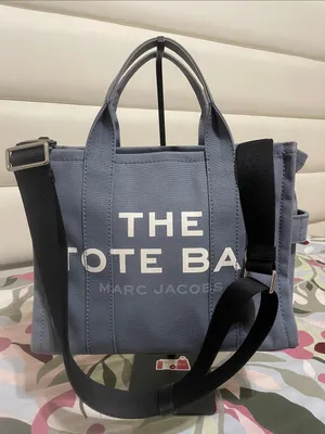 Marc Jacobs -The Tote Bag in Blue Canvas thumbnail 1