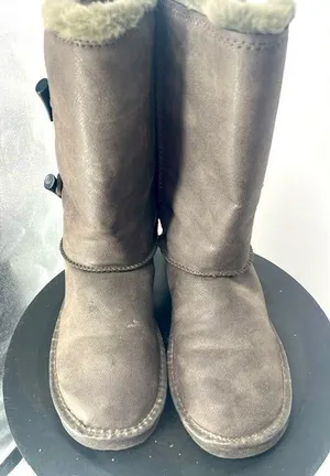 Sonoma Faux Fur Lined Winter Boots Toggle Button Closure Warm Comfy size 8‎ thumbnail 1