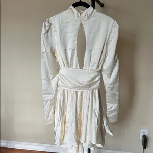 HOUSE OF CB Aryana Ivory‎ Bow Mini Dress NWOT size S thumbnail 11