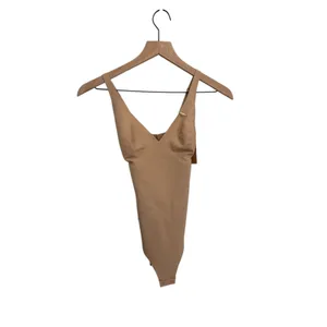 Skims Body Unlined Plunge Thong Bodysuit Clay Small NWT thumbnail 2