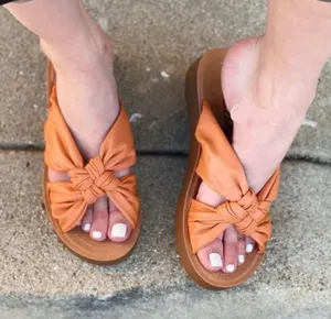 Soda Vegan Leather Strappy Knot Sandal thumbnail 1