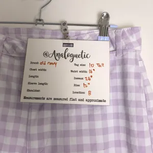 Retro Gingham High-Waisted Cropped Wide-Leg Chino Pants‎ 10 Tall thumbnail 11