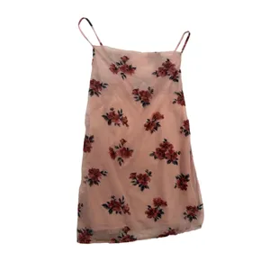 American Eagle XS Pink Floral Velvet Burnout Mesh Cami Tank Top Sheer Lined thumbnail 3