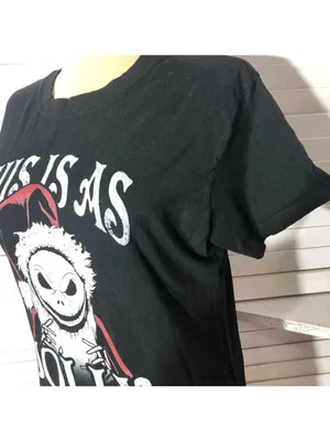 Disney Nightmare Before Christmas T-shirt Jack Skellington Santa gothic sarcasm thumbnail 9