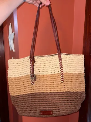 Lucky Brand Three-Tone Crochet Tote Bag with Charms thumbnail 1