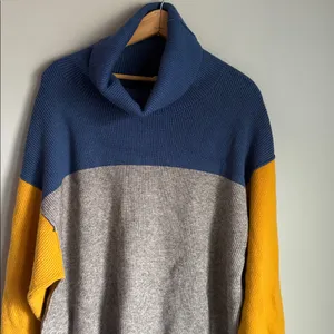Free People Softly Structured Color Block Sweater Large thumbnail 4