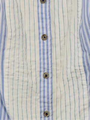 Anthropologie Maeve Sleeveless Collard Stripped Button Down Halter Blouse Size12 thumbnail 8