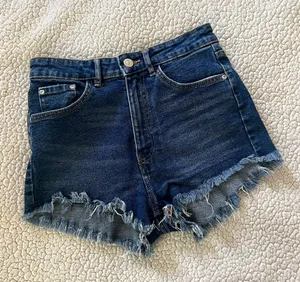 Zara High Rise Denim Cutoff Shorts Size 4 thumbnail 1