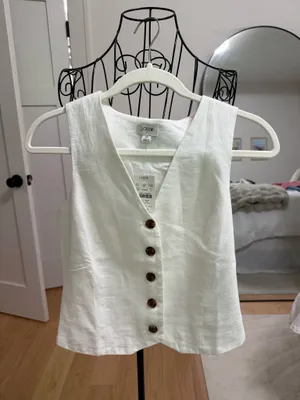 J.Crew Linen Top thumbnail 1