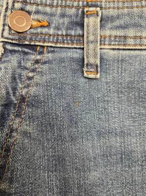 Zara Wide Leg High Rise Blue Jeans 4 thumbnail 4