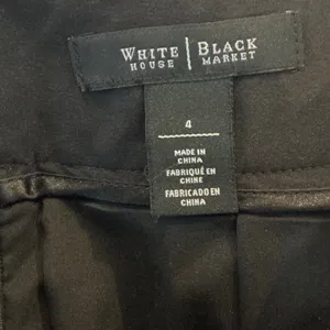White House Black Market Black Pleated A-Line Skirt Size 4 Preppy Classic thumbnail 5