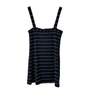 Olivaceous Striped Button Down Dress Sleeveless Mini Casual Summer Sun Dress Size M‎ thumbnail 2