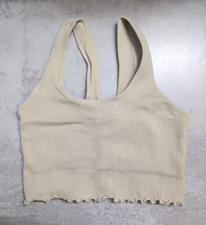 Spiritual Gangster Amor Crop Tank Lettuce Hem Size M/L thumbnail 1