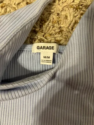 Garage light blue cropped tank thumbnail 3