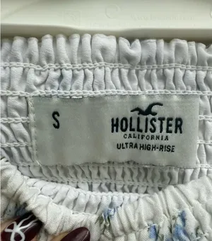 Hollister White Floral Flowy Mini Skirt thumbnail 3