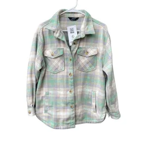 NWT Members Mark Shacket size M relaxed fit thumbnail 2