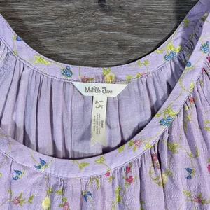 Matilda Jane Women's Dress Midi Cottagecore Feminine Floral Garden L‎ Purple thumbnail 2