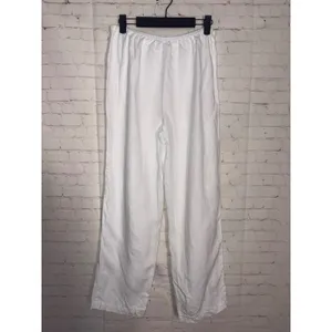 Cut Loose Womens White 100% Linen 2 Piece Set Tunic Tank Top and Wide Leg Pants thumbnail 3