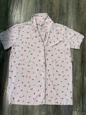 SKIMS Valentine’s Collection Soft Lounge Short Sleep Shirt Cherry Blossom Small thumbnail 4