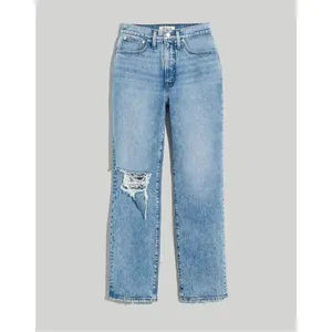 Madewell the perfect vintage straight jeans medium wash Distressed 27R #763 thumbnail 4