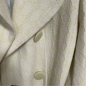 Banana Republic‎ Lime Green And White Wool Blend Trench Coat Size XS thumbnail 5