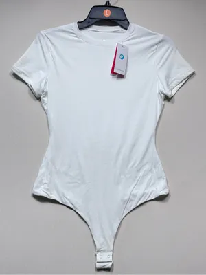 IUGA Bodysuit Crew Neck Short Sleeve Tummy Control Compression Slimming thong thumbnail 1