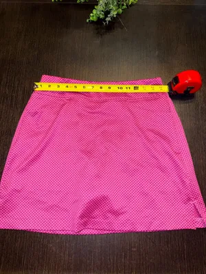 Lady Hagen Hot Pink Athletic Skort with Chevron Texture thumbnail 6