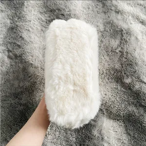 White Y2K Faux Fur Soft Two-way Crossbody Mini Handbag Purse thumbnail 6