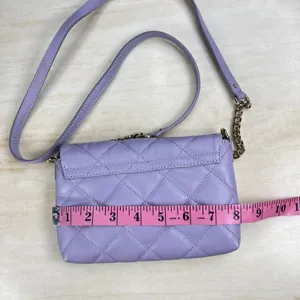 Kate Spade Emerson Place Vivenna Quilted Leather Crossbody Bag Lavender PWRU4229 thumbnail 8