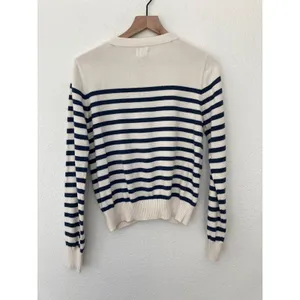 Pact Organic Cotton Earthcore Gritty Boho Granola Girl Striped Cardigan Sweater thumbnail 8