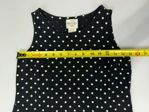 TR Bentley Vintage 90s Black & White Polka Dot Sleeveless Maxi Dress thumbnail 7