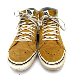 Vans Old Skool Women's Sneakers Mustard Suede High Top Sneakers Size 7.5M / W9 thumbnail 3