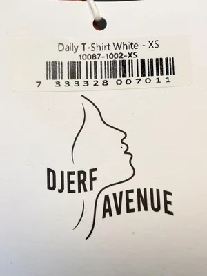 New Djerf Avenue Daily T-Shirt White thumbnail 7