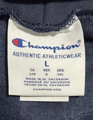 Champion Custom Embroidered Navy Pullover Hoodie thumbnail 4