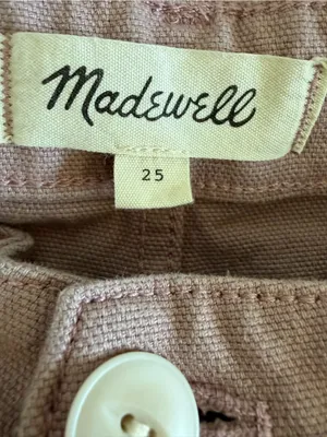 Madewell Slim Emmett Pants 25 Vintage Petal Pink Cropped Tapered thumbnail 4