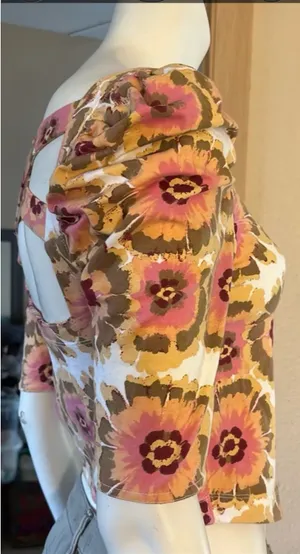 Free People “Give Me More” Floral Top Small thumbnail 3