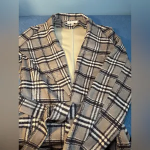 SOLITAIRE Plaid‎ Women's Jacket with Belt thumbnail 13