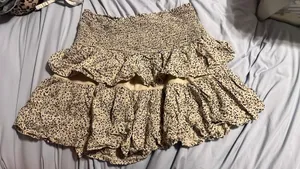 Japna cheetah ruffle skirt thumbnail 2