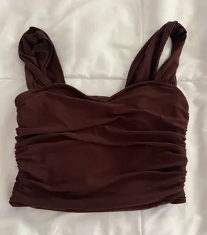 Shein Brown Cropped Tank Top thumbnail 1