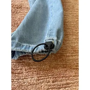 Forever 21 Blue Denim with Bungee Hem High Rise Women’s size S Y2k 90s thumbnail 8