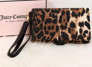 Juicy Couture‎ Leopard Print Wallet Wristlet w/ Phone Pocket Vintage Y2K thumbnail 1