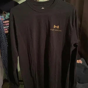 - Black long sleeved simply southern holiday tshirt thumbnail 1