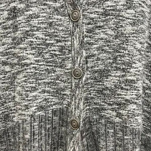 Anthropologie Potter's Pot Gray Button Front Cardigan thumbnail 3